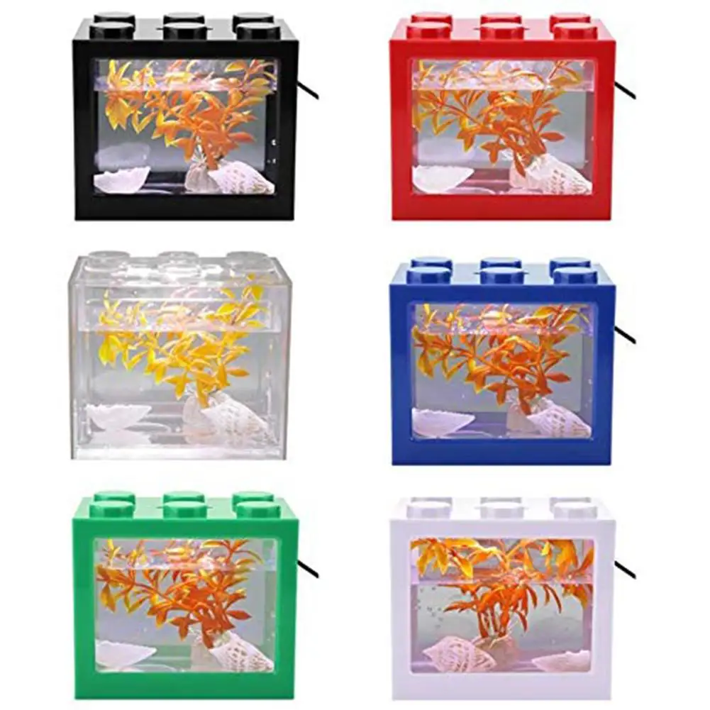 Мини Прозрачный аквариумный USB светодиодный светильник лампа для аквариума