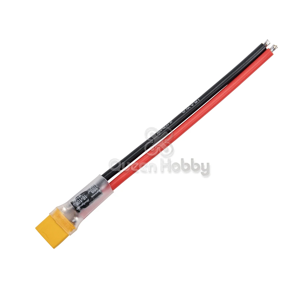 Силовой конденсатор с разъемом XT30 100μF для Mobula7 HD TRASHCAN UR85 UR85HD Crazybee F3 F4 запчасти