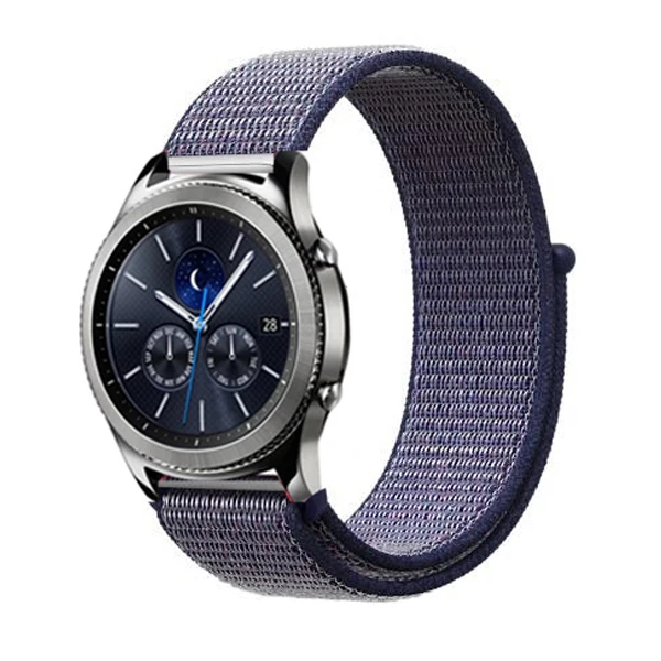 midnight blue 3 22 мм ремешок для часов samsung galaxy watch 46 мм 42 мм активный 2 нейлон huawei watch gt ремешок Amazfit bip gear S3 Frontier 44 40 - Цвет ремешка: midnight blue 3