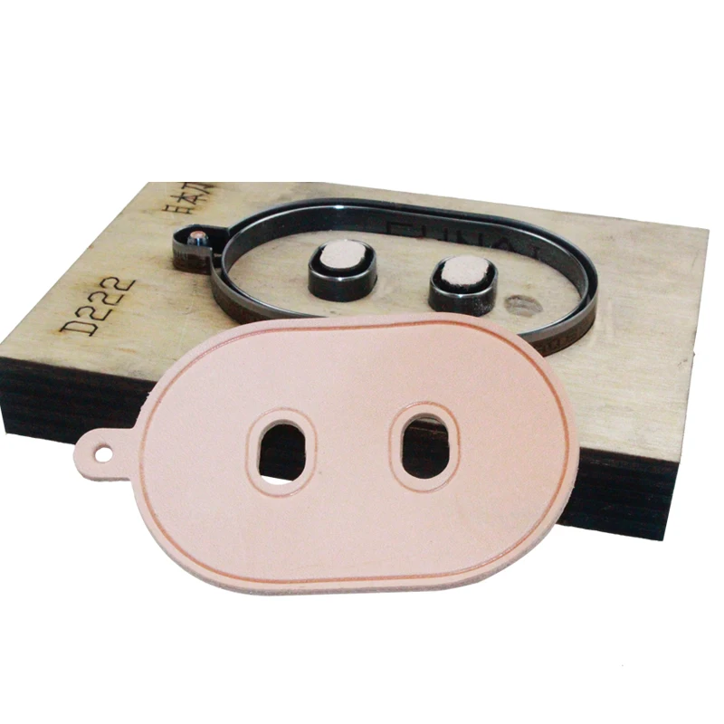 

Форма для ножа с изображением свиньи, рот свиньи с пятнами, форма для лазерного ножа, товары ручной работы для кожевенного ремесла, металлич...