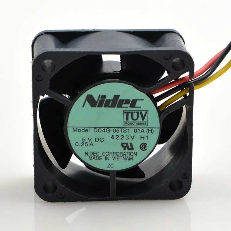 

FOR Nidec D04G-05TS1 01AH 5V 0.25A 40204 cm double ball fan made in Japan