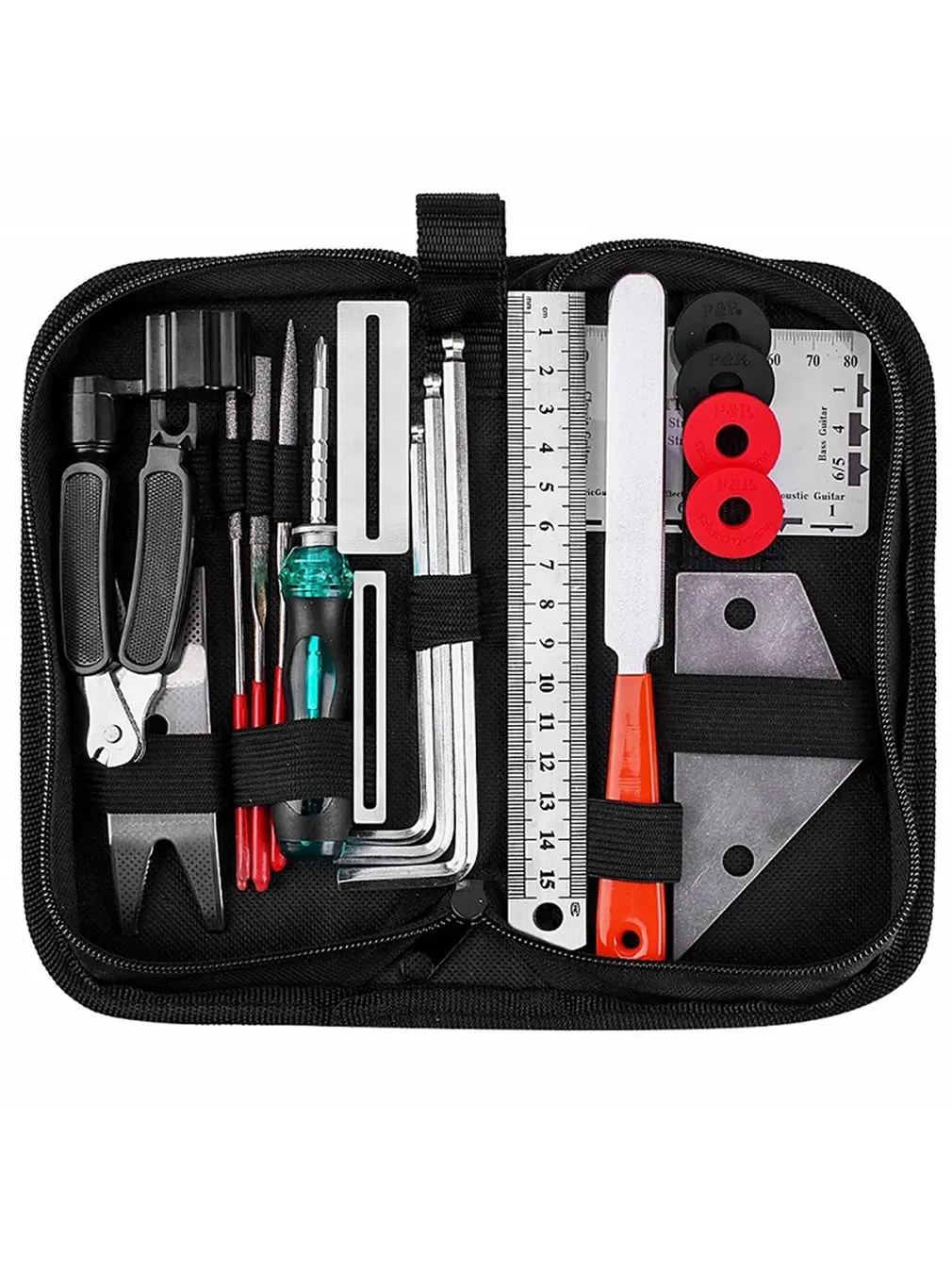 

Guitar Repairing Tool Kit Wire Plier String Organizer Fingerboard Protector Hex Wrencher Files Spanner Wrench