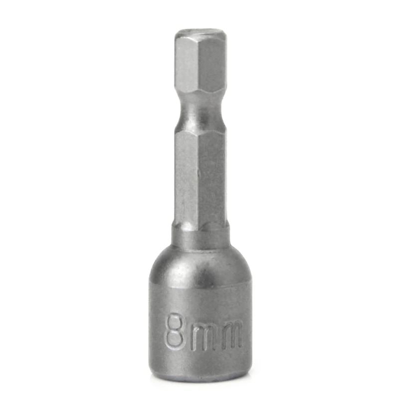 

2021 New 10 Pcs Magnetic Nut Driver Set 8mm 5/16" Socket Adapter Hex Drill Bit