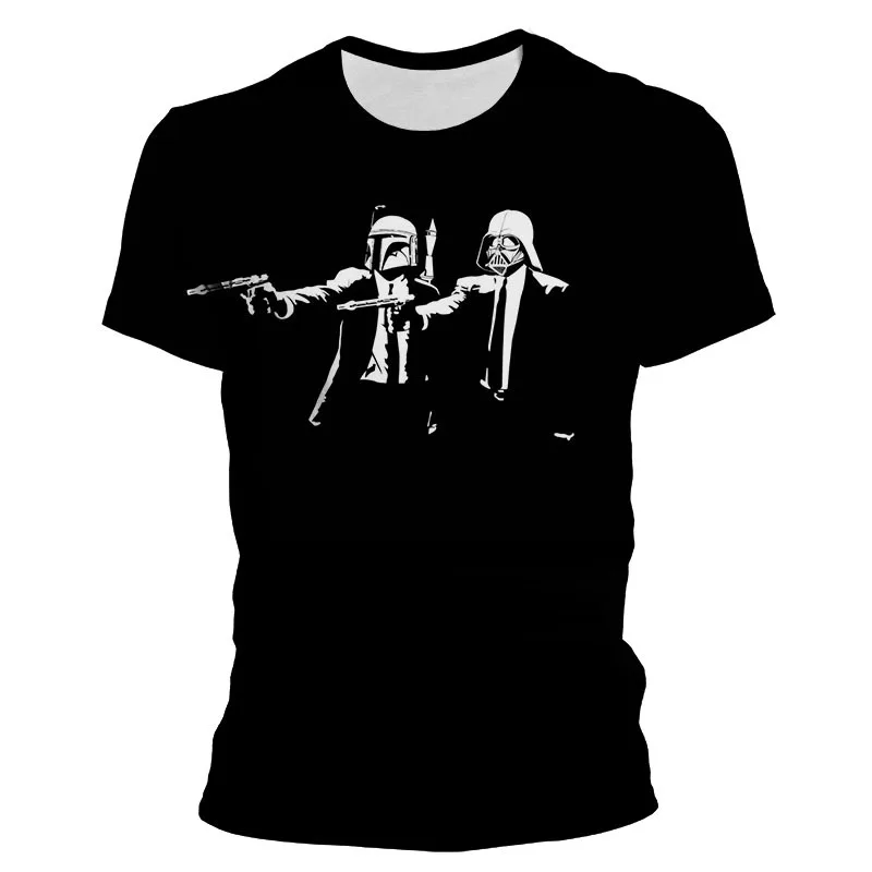 

Star Wars T-shirt Fashion 3D Printing Men's Oversized T-shirt Children's T-shirt Harajuku Style Men's Loose Clothes Short Sleeve