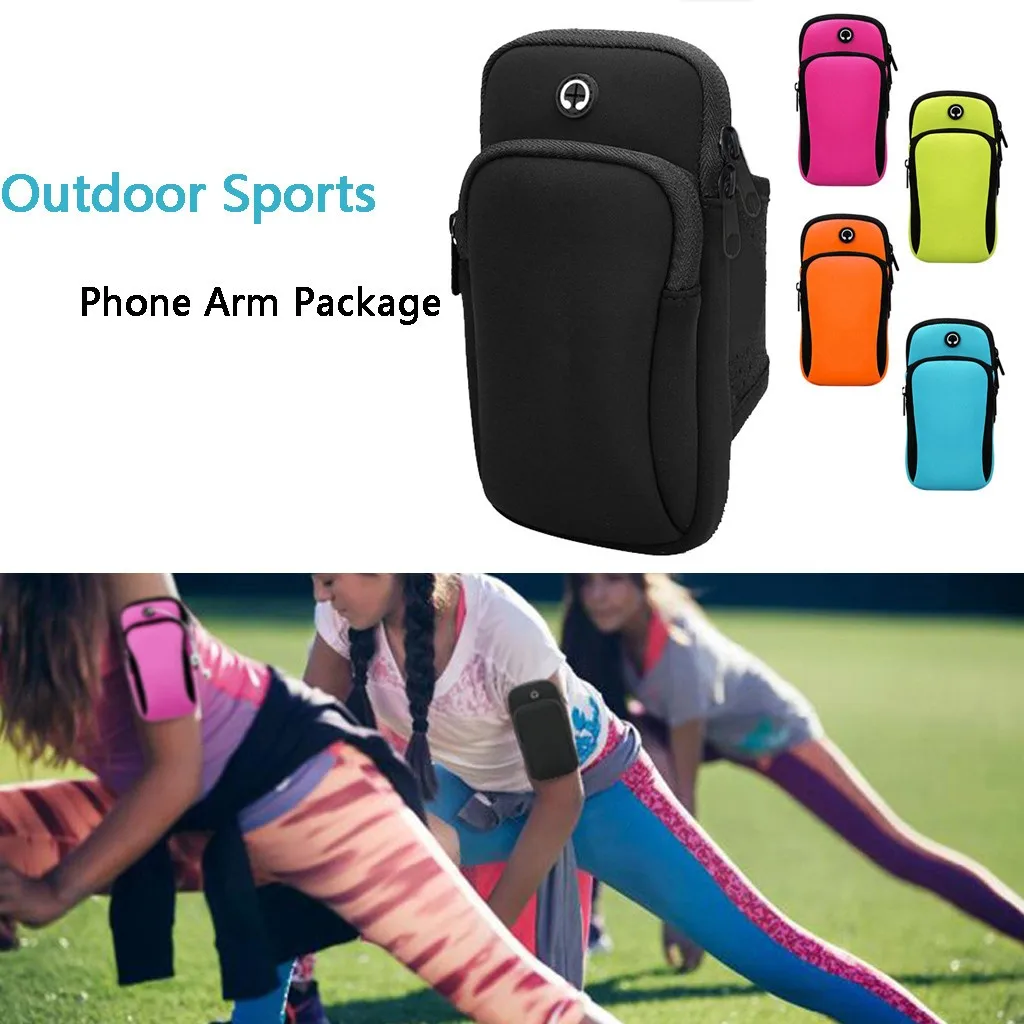 

Fashion Running Wrist Band Bag Unisex Outdoor Sports Phone Arm Package Hiking Cell Strap Pocket Portable Cycling Arm Bags