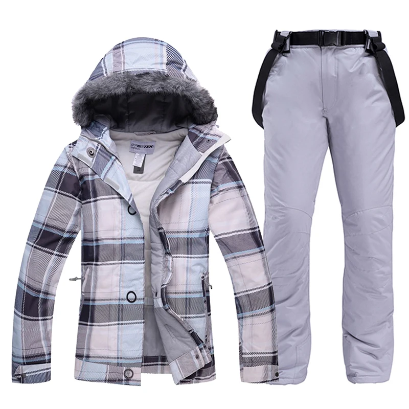 Недорогая одежда для девочек зимний костюм комплекты одежды сноуборда 10k