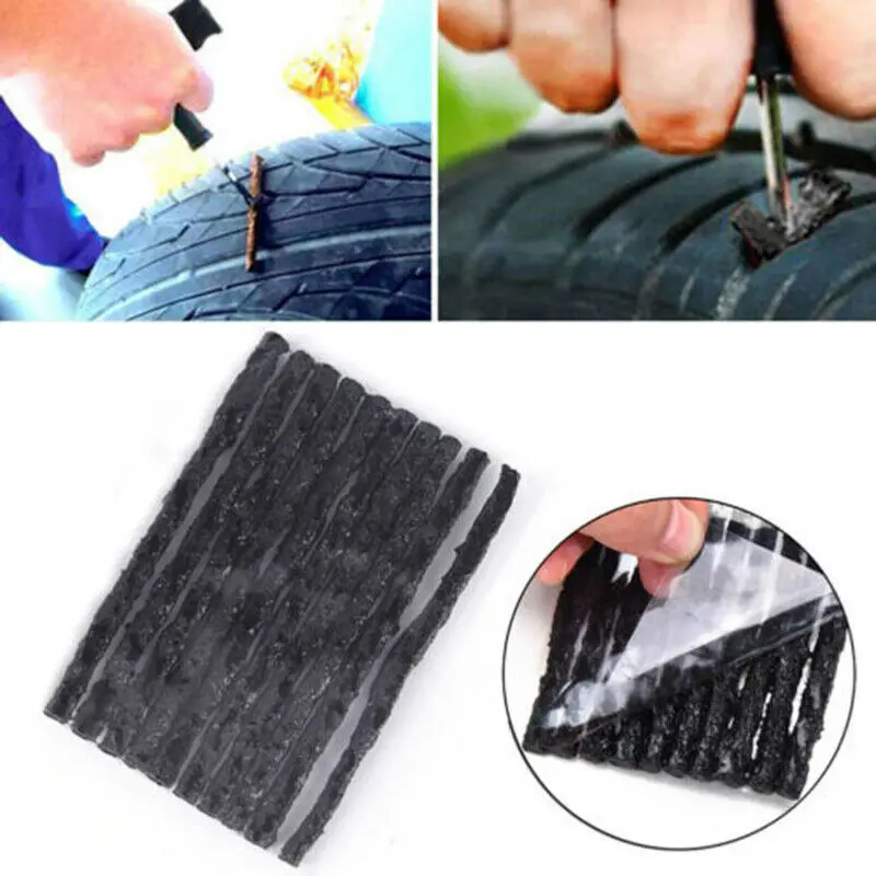 

50pcs Car Tubeless Seal Strip Tyre Tubeless Seal Strip Plug Tire Puncture Repair Recovery Kit Tire Repair Tools