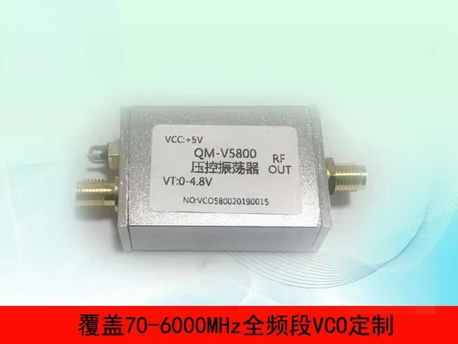 

5.8G VCO C Band Microwave Radio Frequency Voltage Controlled Oscillator Point Frequency Sweep Frequency Signal Source Metal