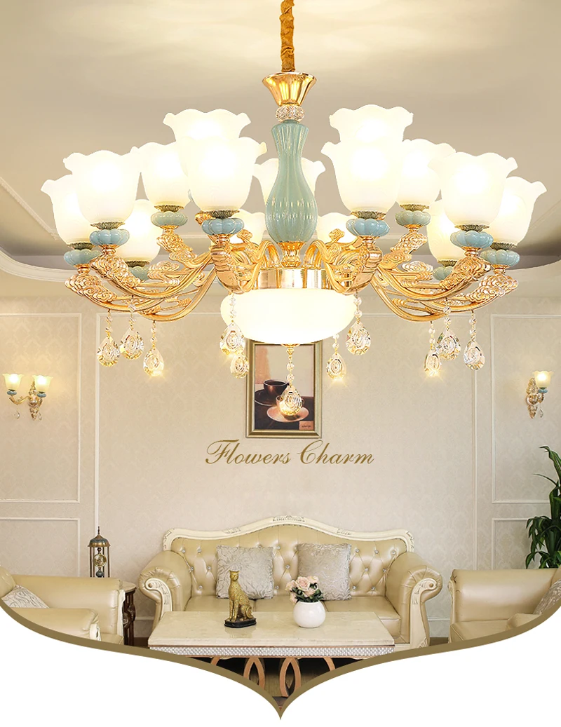 

White Chandelier Glass Novel LED Chandelier Modern Nordic Bar Iron hanging lights Dining Room Living Room LED Chandelier Ceiling