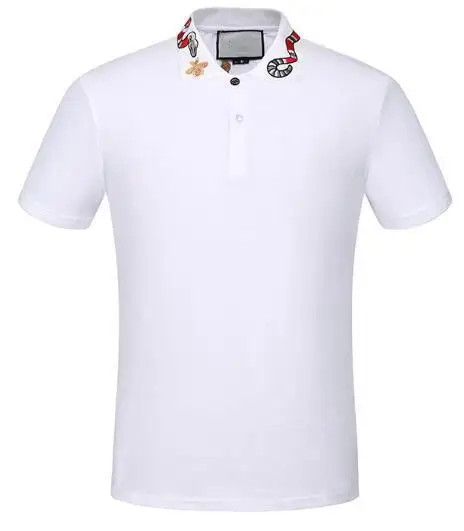 

2021 Summer New Italy Brand designer Medusa Polo shirts Men fashion Borumen Snake Tiger Neck Print Luxe Casual Cato
