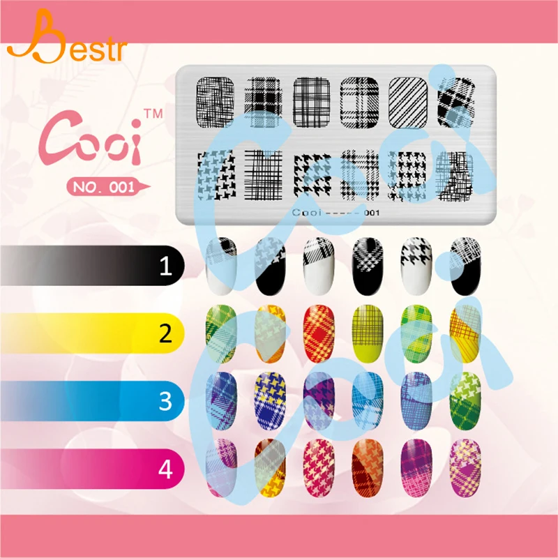 Шаблоны из нержавеющей стали для ногтевого дизайна пластины штамповки ногтей