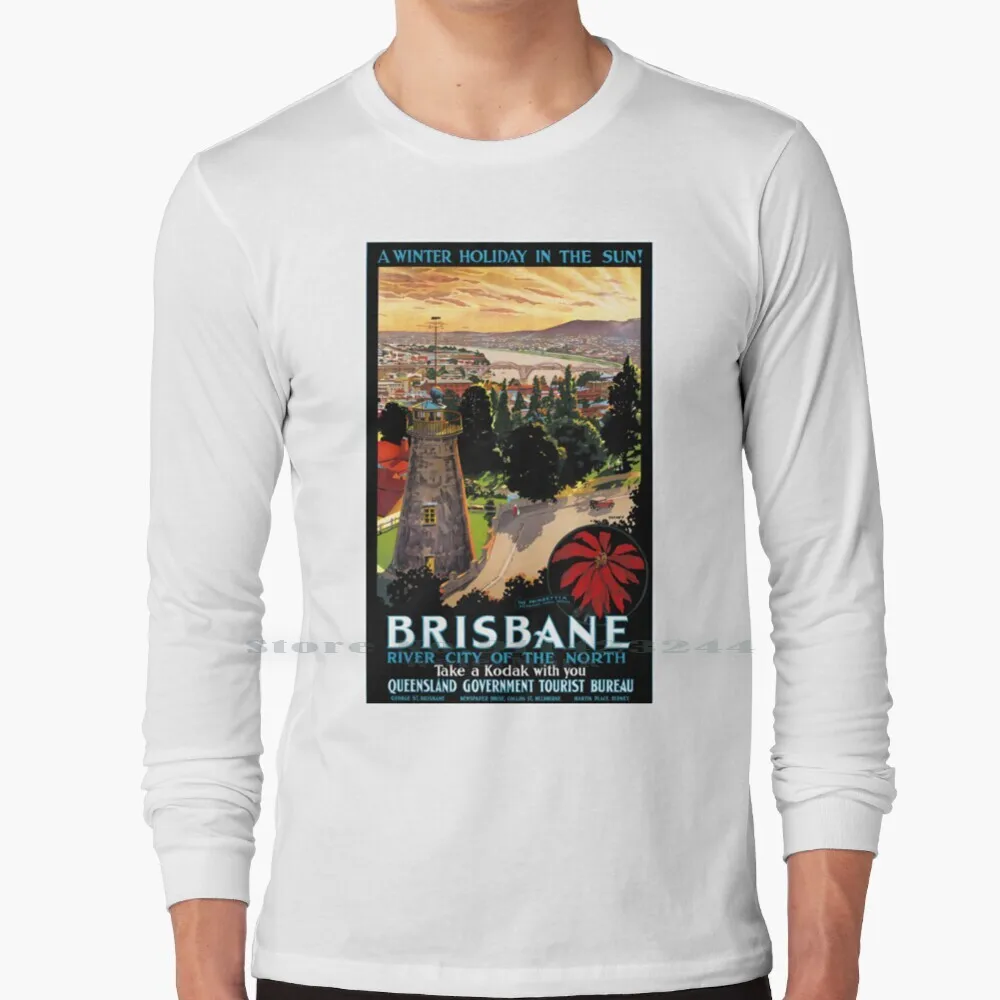 

Брисбен, Австралия, винтажный постер для путешествий, Восстановленный, стиль ретро, редкий Туризм