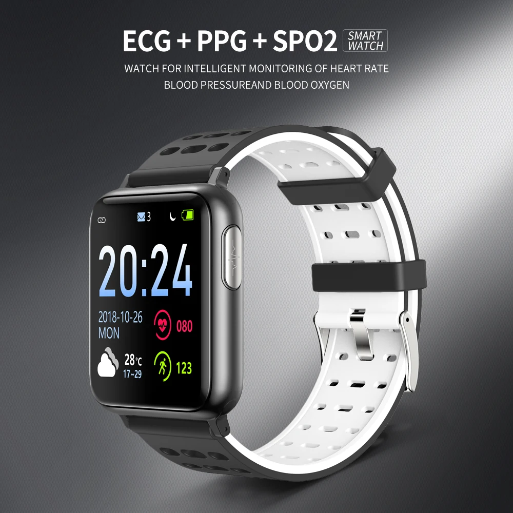 Смарт-часы UGUMO V5 ECG PPG мужские с монитором температуры спортивный фитнес-трекер