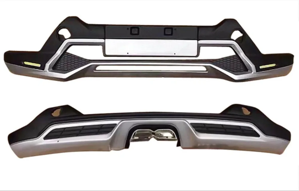 ABS передний + Задний бампер протектор Защита противоскользящая пластина подходит