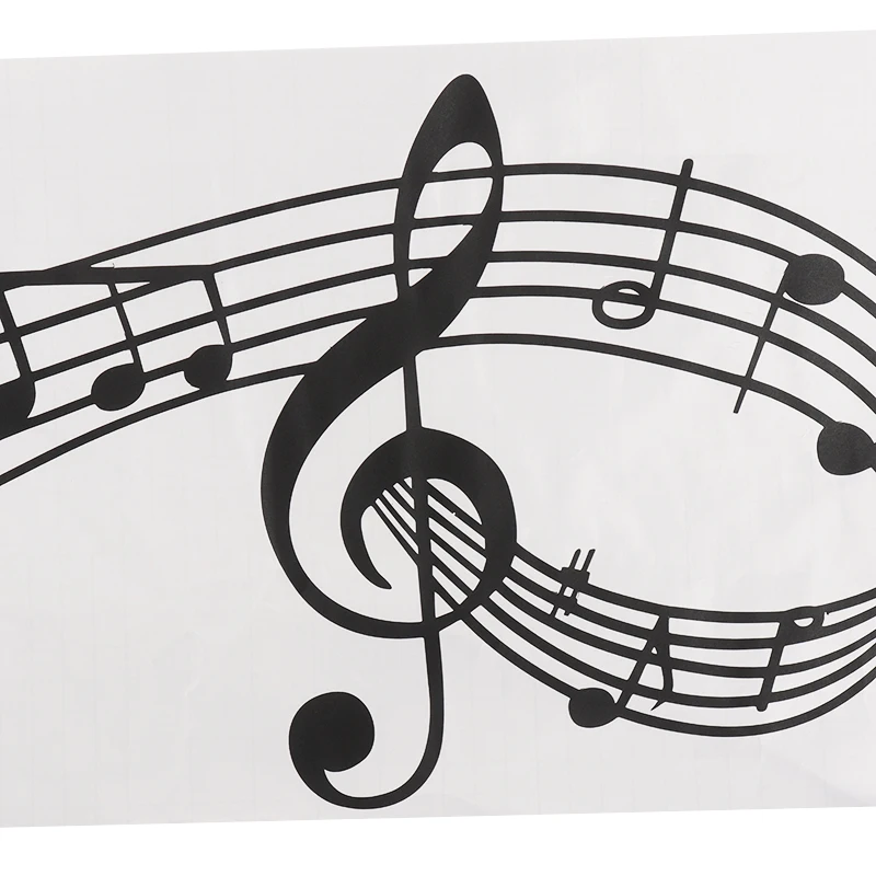 Съемная настенная наклейка музыкальная тема песни звуковые заметки мелодия