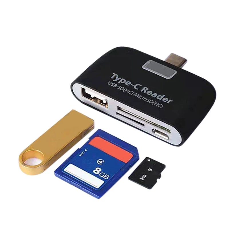 Новый многофункциональный Usb 3 1 адаптер для карт памяти type C c Tf Sd Otg кард ридер Mac book