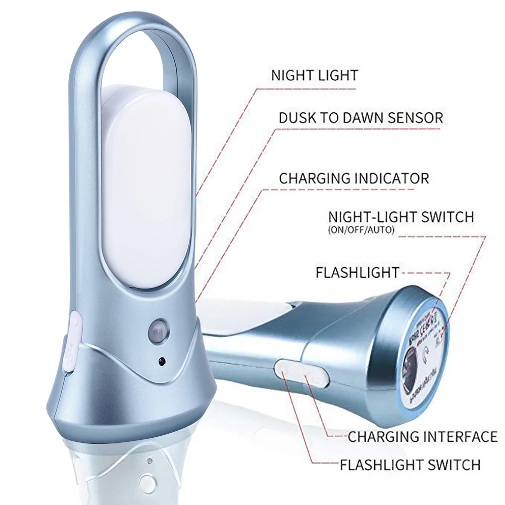 USB PIR Motion Sensor Night Light Emergency Torch Rechargeable Protable LED Magnetic Wall Lamp Reading | Лампы и освещение
