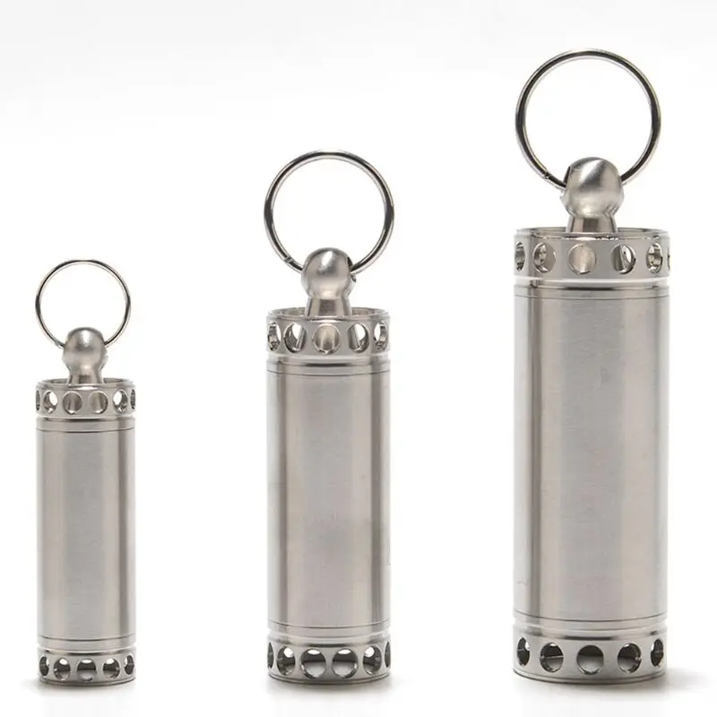 

Мини-контейнер для капсул из нержавеющей стали, водонепроницаемый, герметичный