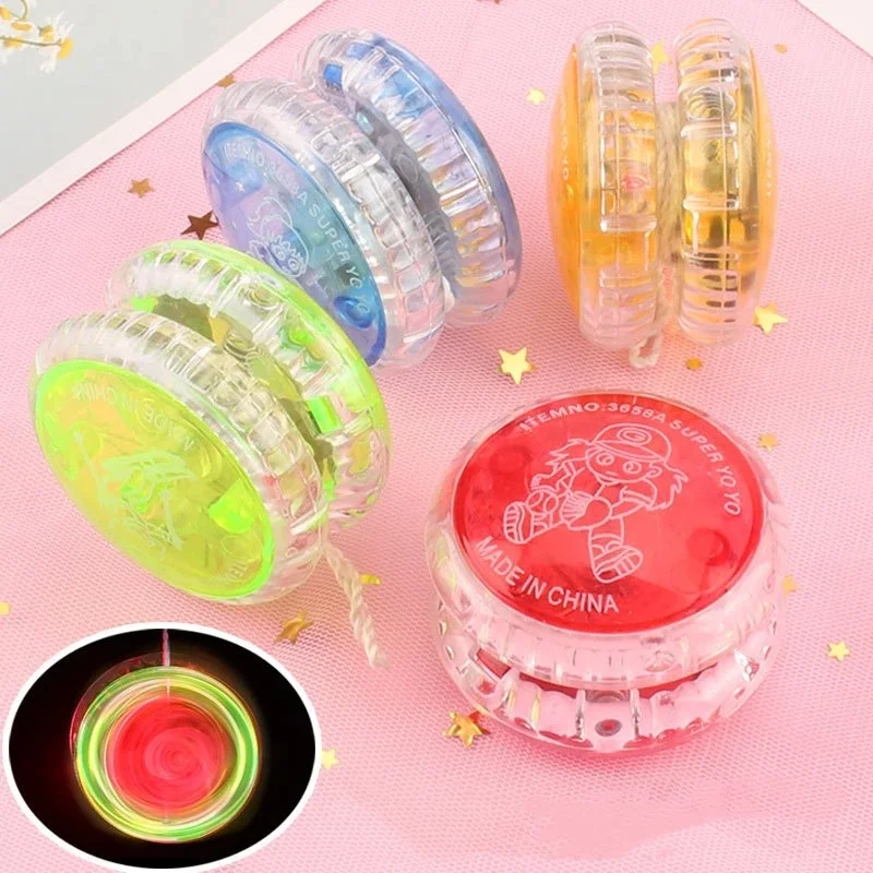 

Classic LED Luminous High Speed Yoyo Kids Interesting Plastic Ball Colorful Flash Toys Children Favorite Childhood Game Gifts