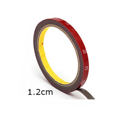 Width 1.2cm 3 м сильный Перманентный акриловый двухсторонняя поролоновая на клейкой основе супер липучие с красная подводка для глаз 0,6/0,8/1/1,2/1,5/2 см#260201 - Цвет: Width 1.2cm