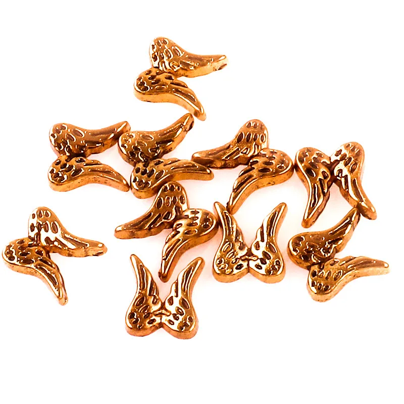 20 шт./лот Счастливый Ангел крыло Плавающие Подвески кулон плавающий стеклянный