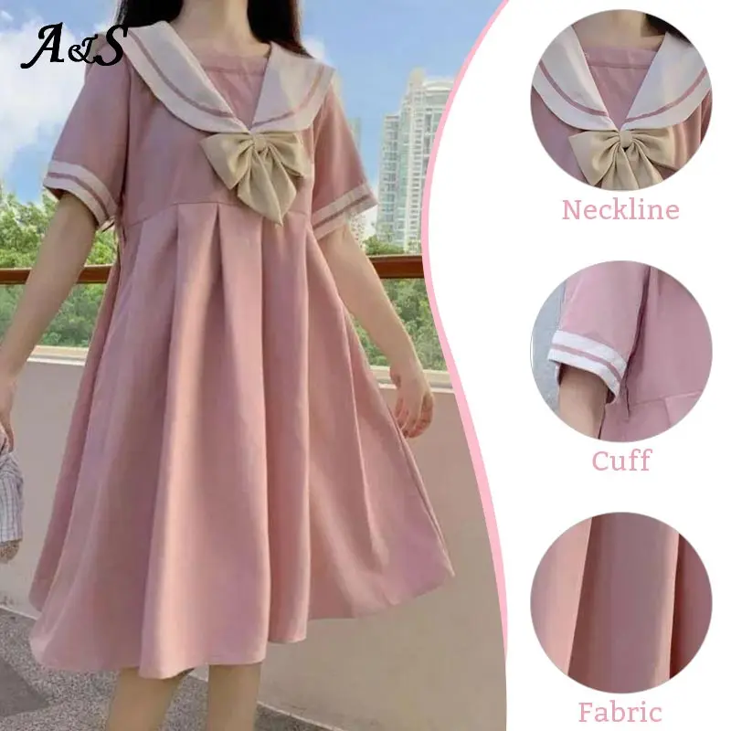 

Anbenser Harajuku Lolita Dress Women Japanese Style Sailor Collar Girls Dresses Female Sweets Bow Princess Dress Cosplay Costume