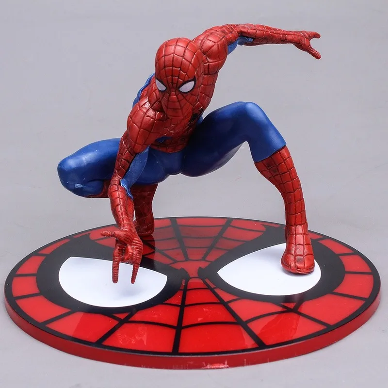 С рисунком Человек-паук костюм супергероя ПВХ экшн игрушки Герой фигура большого