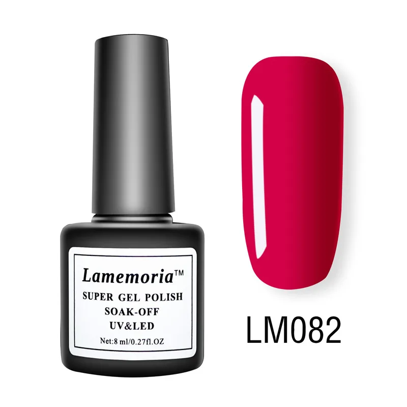 LM-82 Lamemoria лак для ногтей гель Vernis Перманентный стойкий УФ 36 цветов гель для маникюра праймер верхнее покрытие блеск для ногтей - Цвет: LM-82