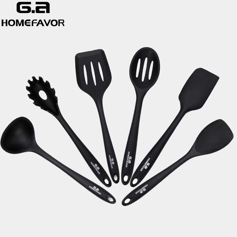 Набор кухонных принадлежностей из силикона 6 шт. термостойкие кухонные