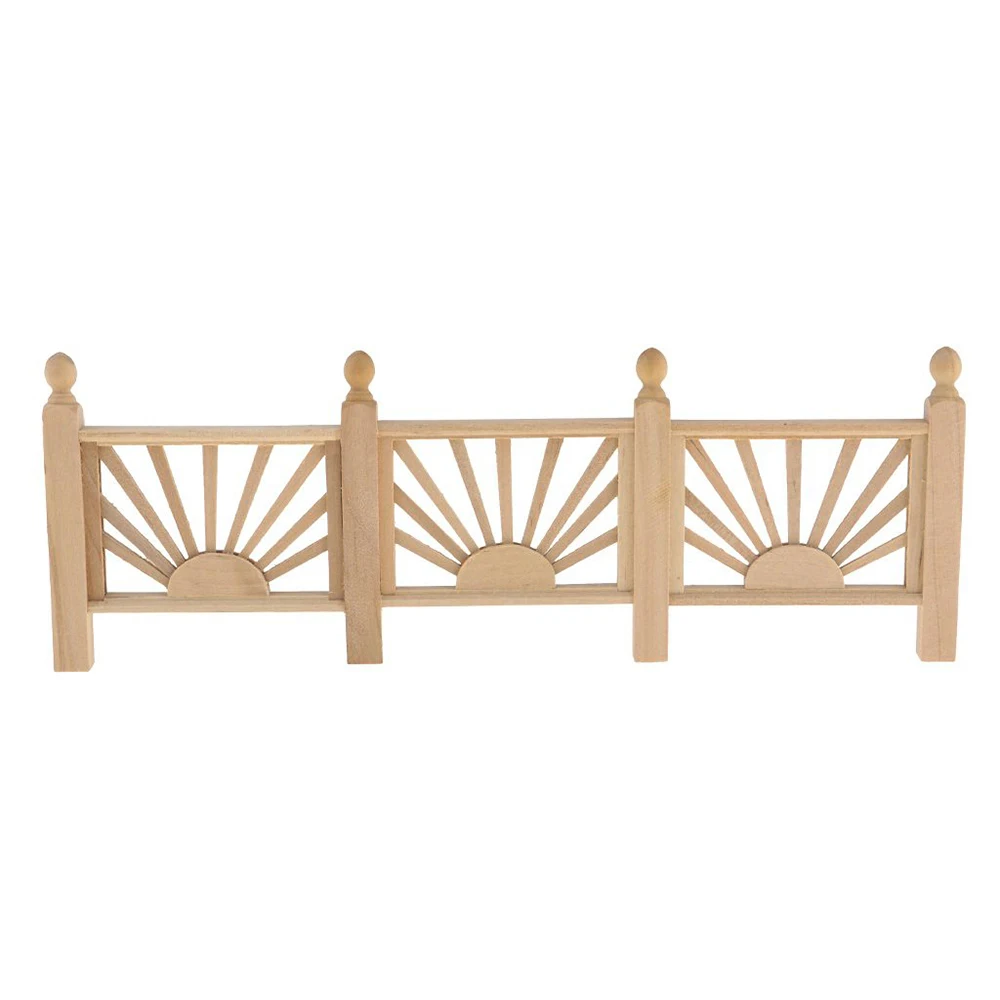 Кукольный домик балкон перила двора Stockade 1:12 миниатюрные DIY аксессуары деревянные