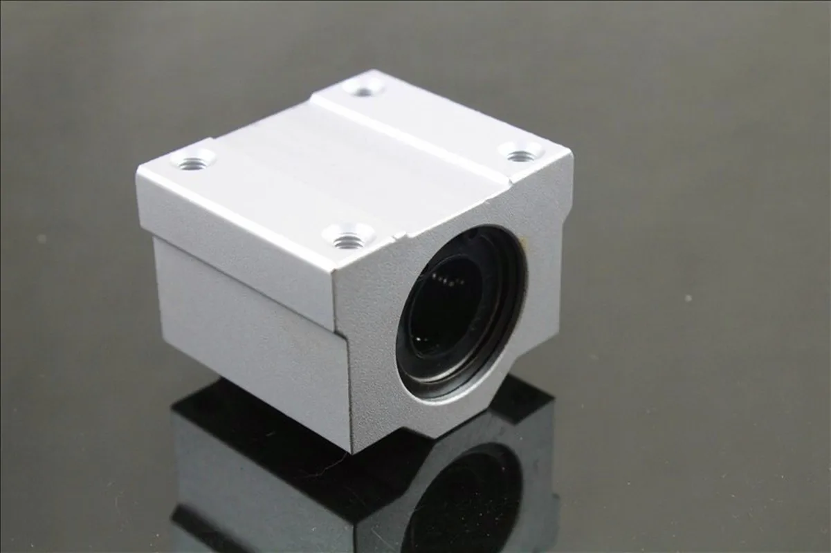 4pcs linear pillow block sc12uu sc8uu sc10uu scs 8 10 12 scs16 20 ball bearing motion slider block cnc router 3d printer parts free global shipping