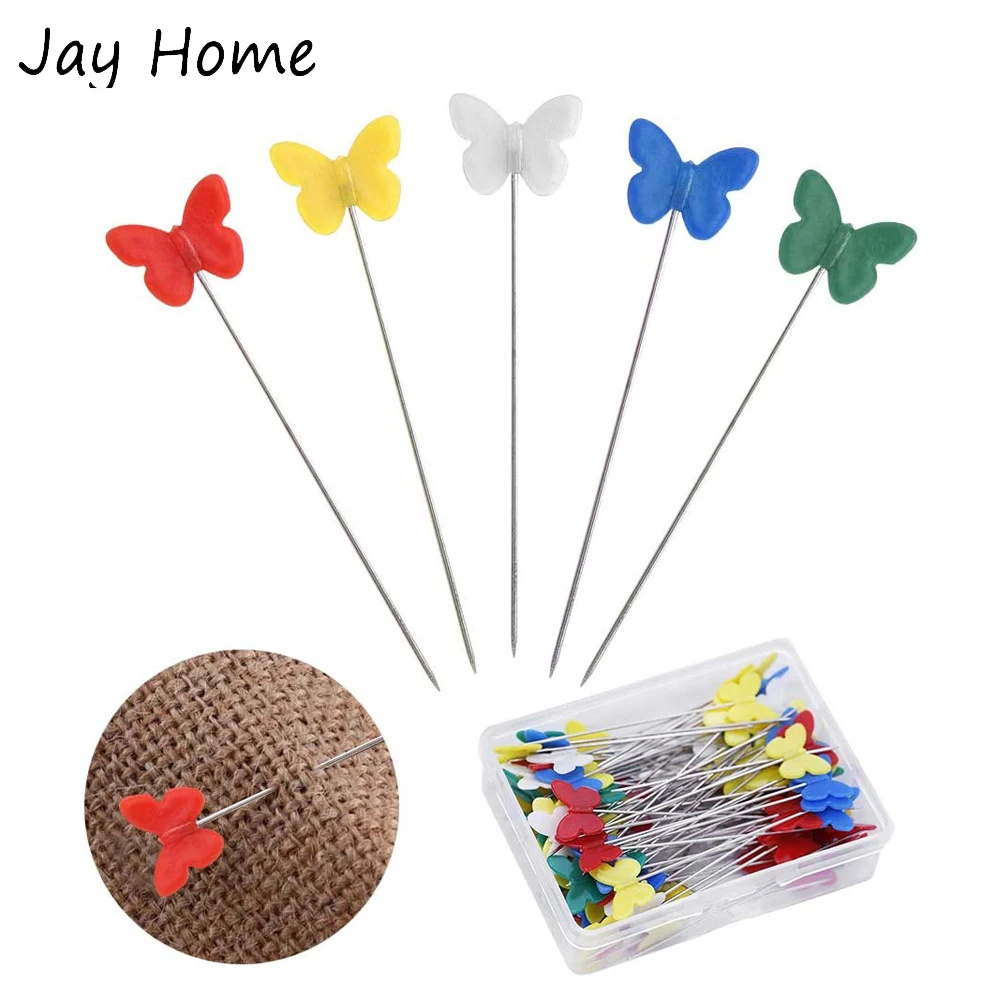 100 шт Бабочка головка швейной шпильки швейная прямые булавки для