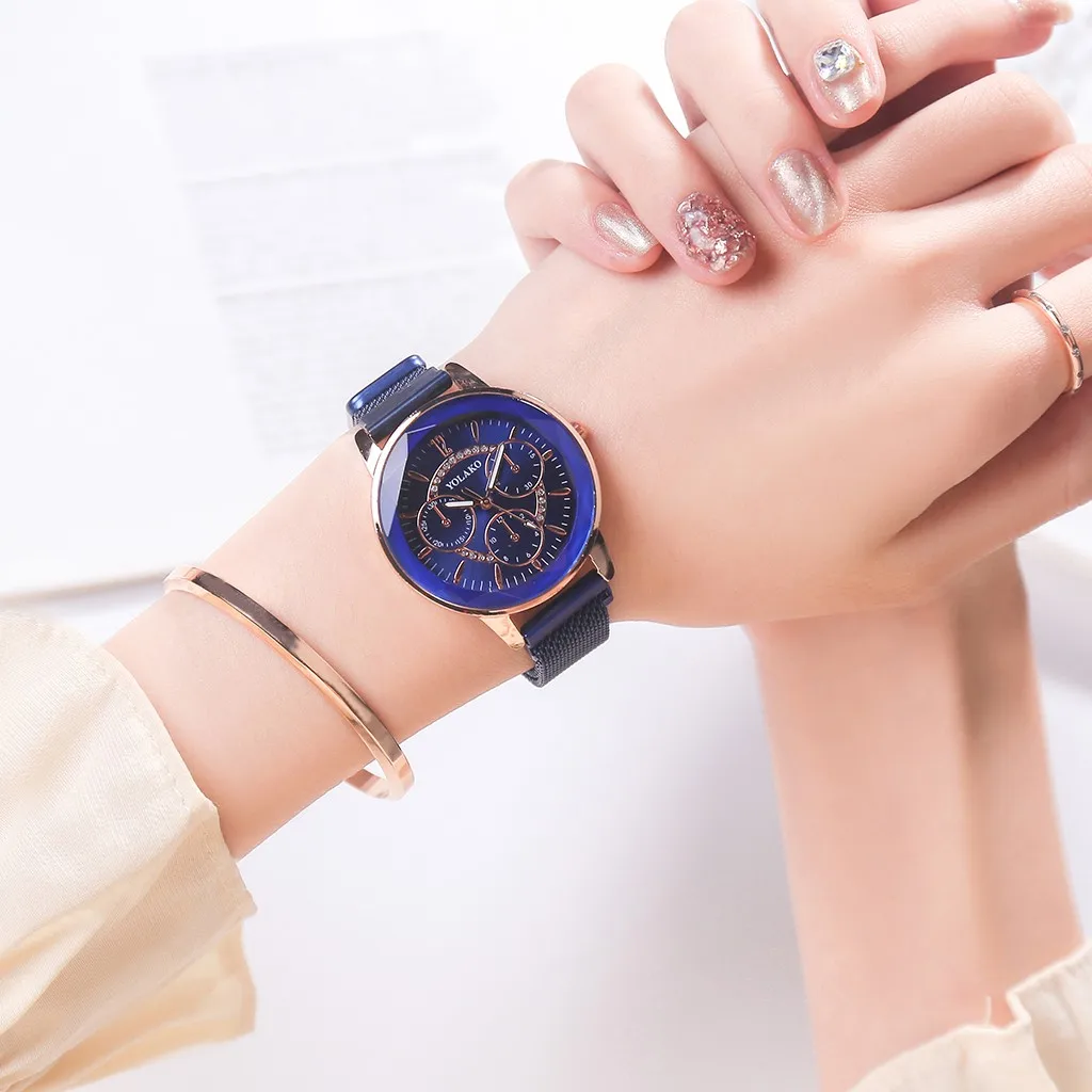 Роскошные брендовые Женевские часы женские гладкие минималистичные с