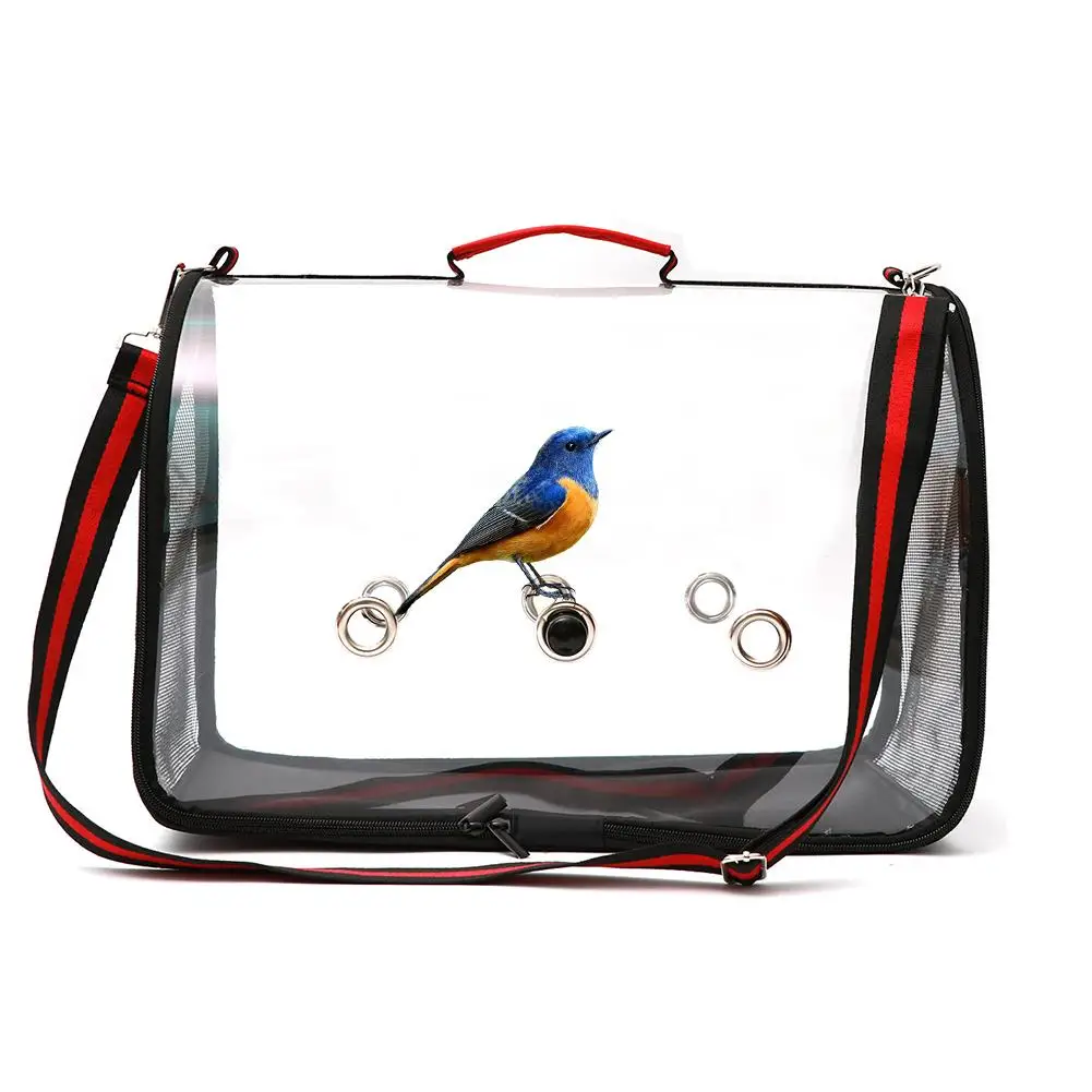 

Outdoor Bird Transport Cage Bird Travel Carrier Breathable Space Parrot Go Out Backpack Multi-functional Bird Carrier With Perch