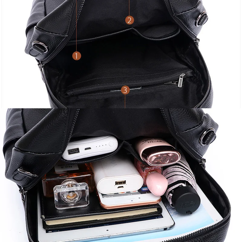 Рюкзак Zency женский из мягкой воловьей кожи уличный ранец для путешествий простая