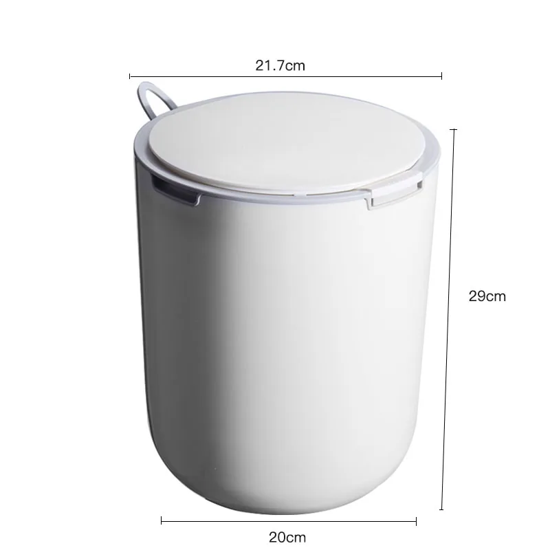 

5L Trash Cans For Kitchen Bedroom Garbage Rubbish Bin With Handle Large Capacity Dustbin Bucket Crack Press-Type Waste Bin