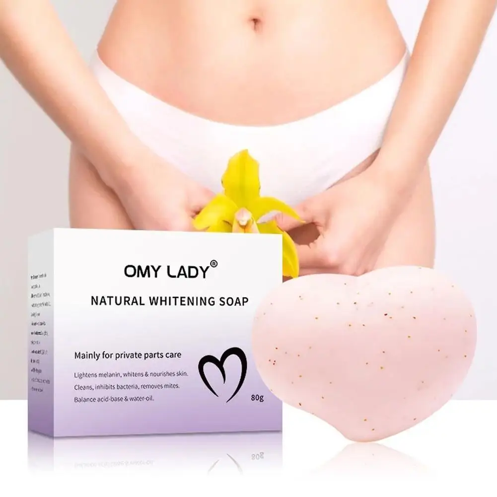 

80g Peach Scented Feminine Intimate Wash Whitening Body Scrub Yoni Soap Bar Organic Women Body Care Soap Wholesale