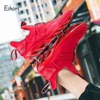 eihort lightweight running shoes breathable mesh training mens sneakers tpu cushioning casual mesh men sports shoes big size 46