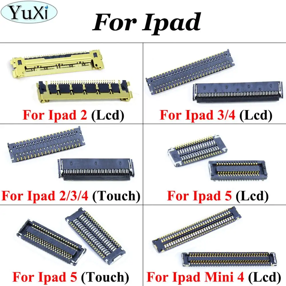 Юйси 2 шт./лот ЖК дисплей + сенсорный экран fpc коннектор для подключения дисплея к