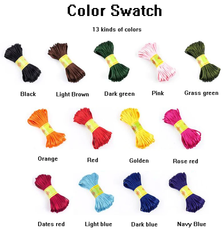 Классические регулируемые подвески из вощеной веревки 13 стилей 3 цвета стальных