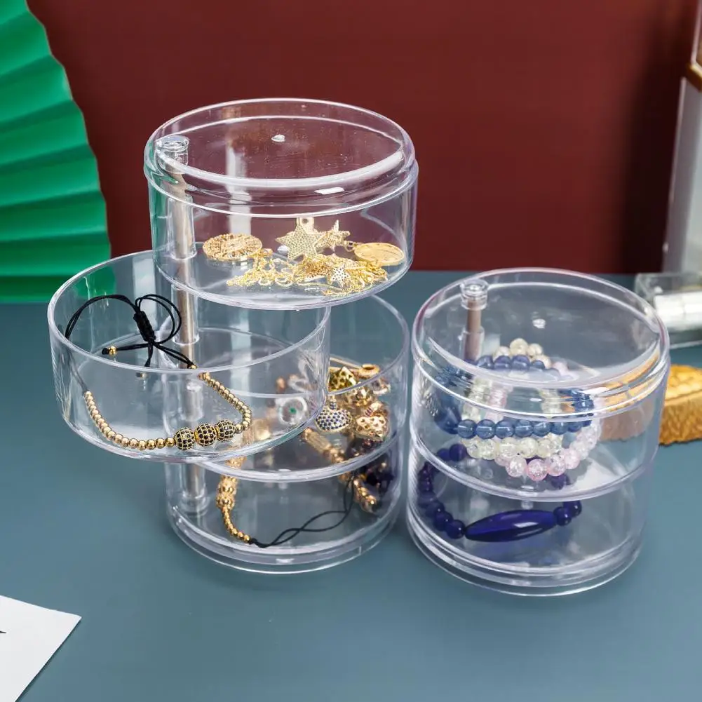 Горячая Распродажа 50% вращающаяся коробка ювелирных изделий прочный полный