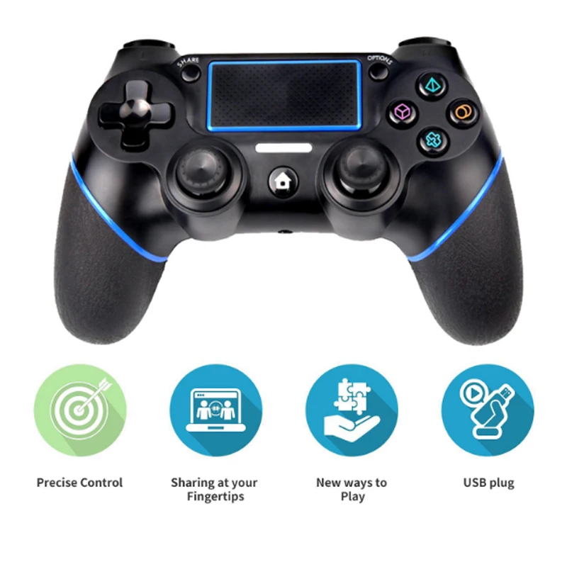 

Gamepad For Sony PS4 Controller Bluetooth-compatible Vibration Gamepad For Playstation 4 Wireless Joystick For PS4 Games ConsoL