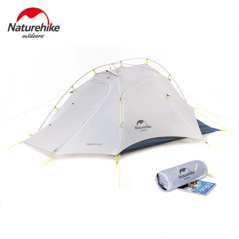 

Naturehike 2 Person Camping 15D Double-layer Waterproof Dome Tent Ultralight Rainproof Sunscreen 4 Season Outdoor Portable Tent
