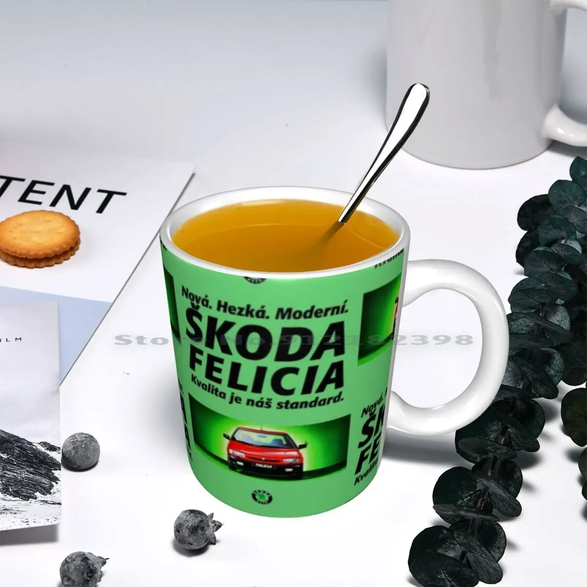 Skoda Felicia Ceramic Mugs Coffee Cups Milk Tea Mug Skoda Estelle 1980s 1990s Felicia Octavia Car Cars Classic Classic Car images - 6