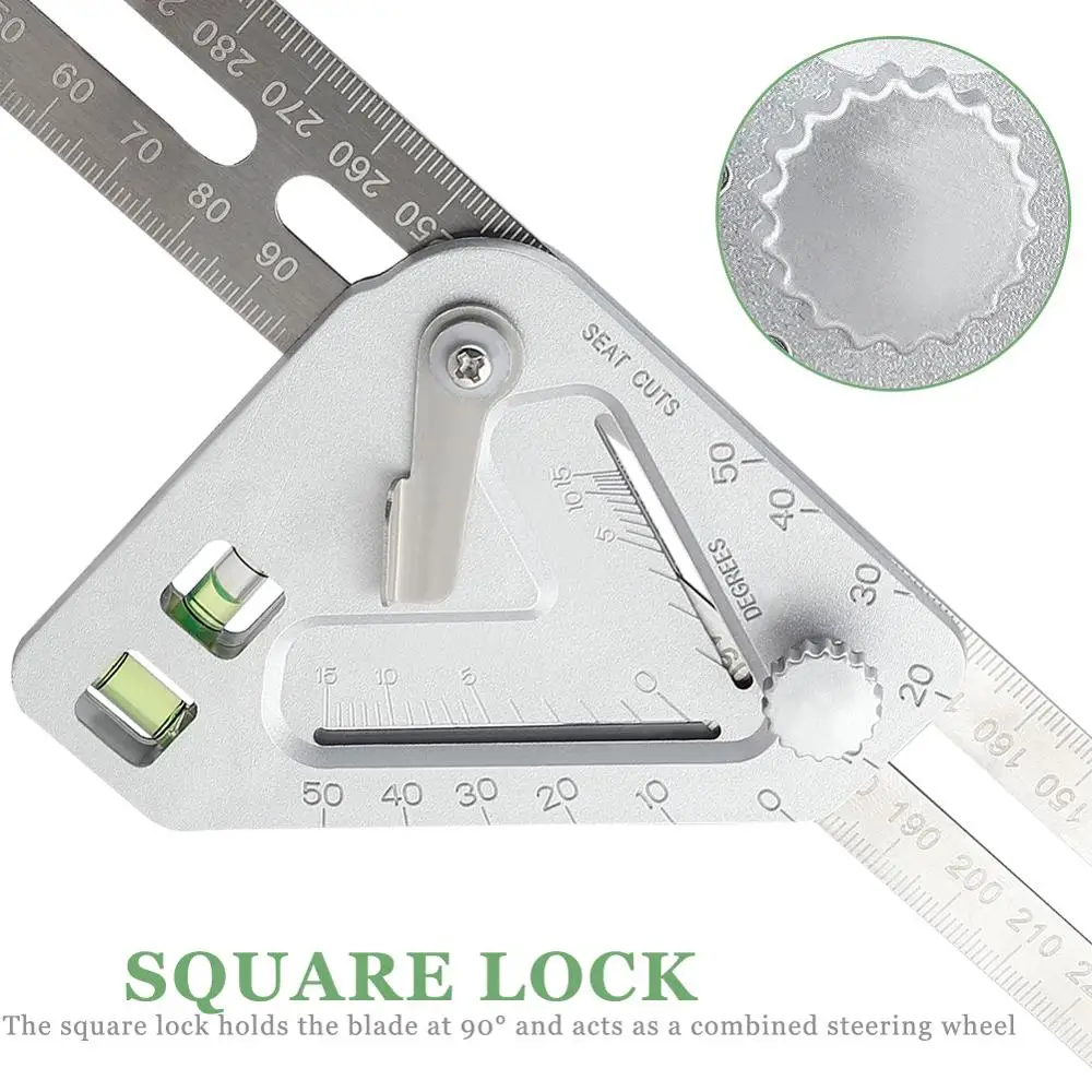 

1Pcs Angle Ruler protractor carpenter tools practical Roof Revolutionizing Carpentry Utensil Multi-function Measuring Tool
