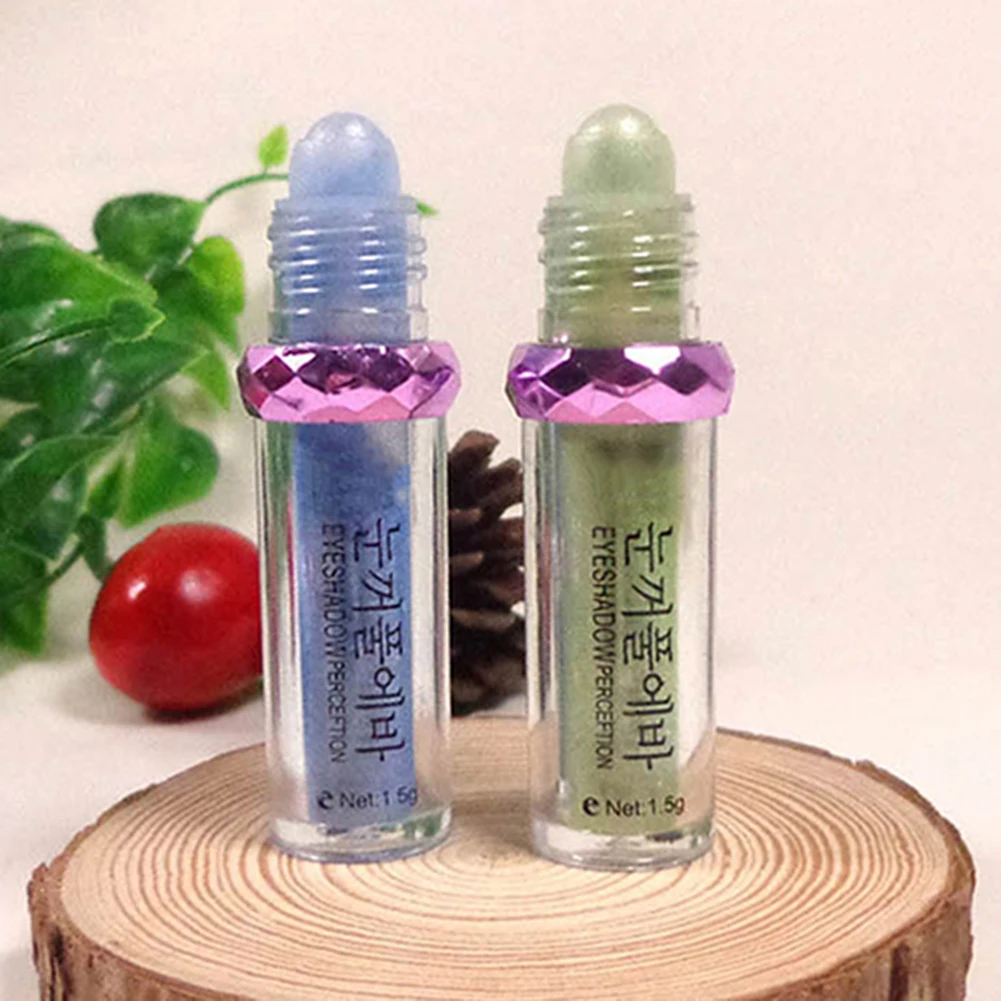 Для женщин Макияж Блеск длительный водонепроницаемый тени для век ролики