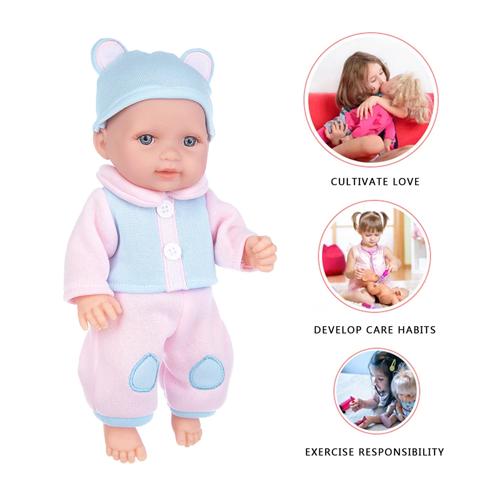 Куклы Девочка Малыш кукла имитация игрушки 11 дюймов платье Мягкая виниловая без