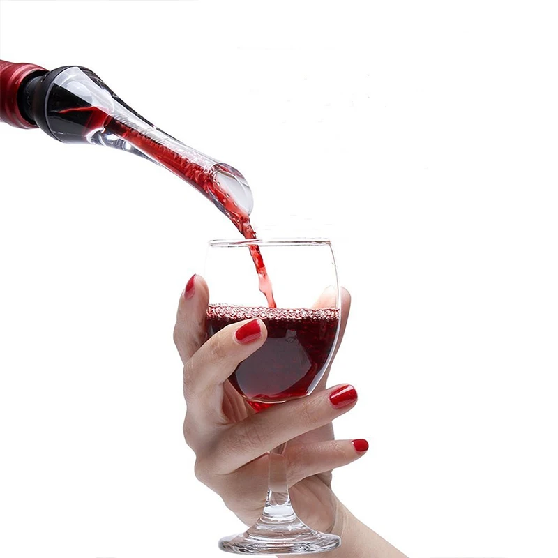 

1Pc Portable Decanter Red Wine Aerating Pourer Spout Decanter Wine Aerator Quick Aerating Pouring Tool Pump Wine Table Banquet