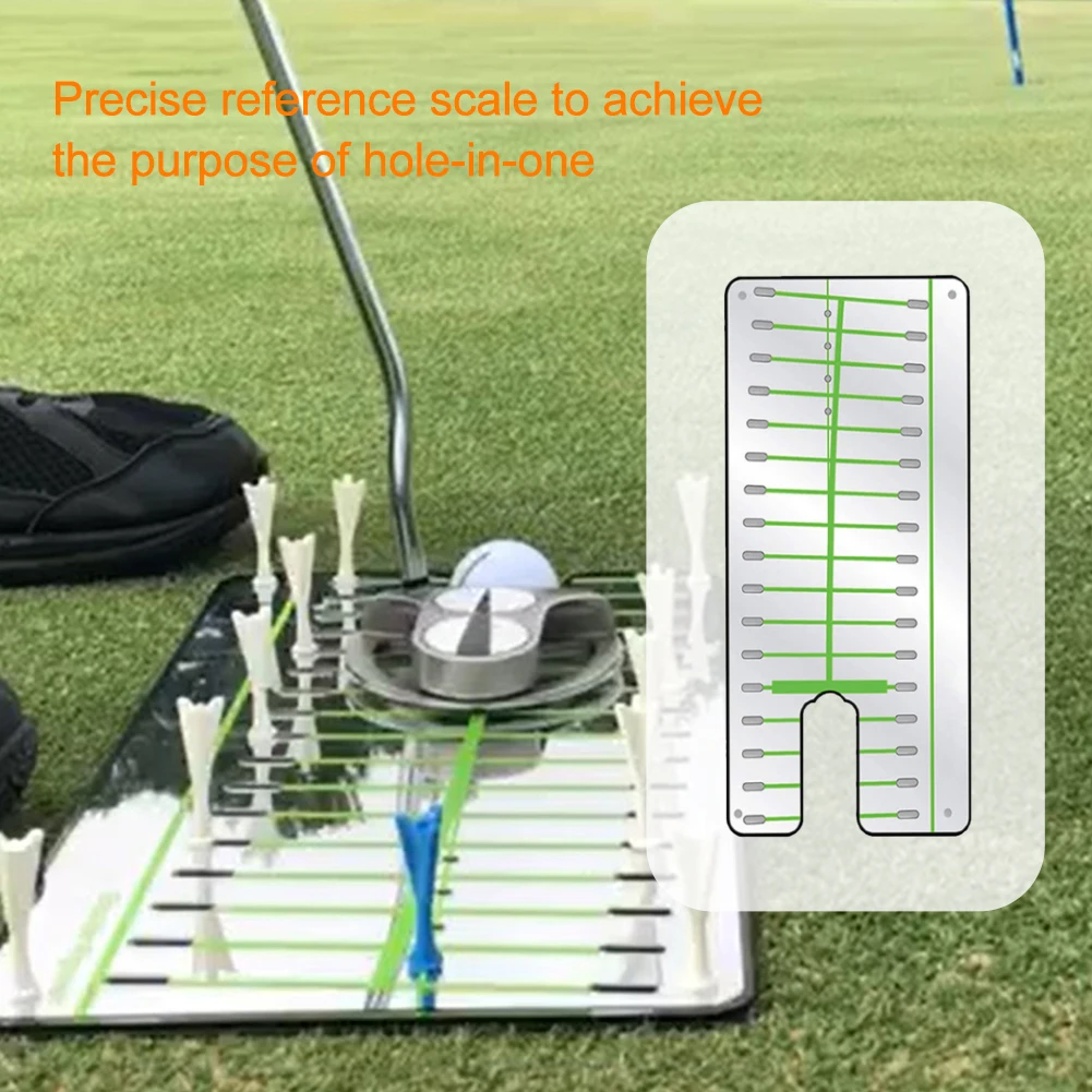 

Pool Game Indoor Outdoor Golf Alignment Putting Mirror Living Room Gift Beginner Garden Sports Accessories Training Aid Backyard