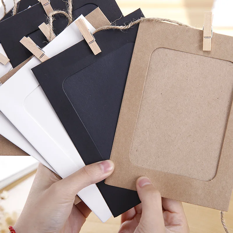 10 шт. комбинированная настенная фоторамка с зажимами и 2 м веревкой 3 7 дюймов